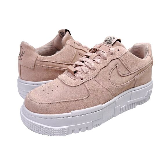 Nike Air Force 1 Pixel Pink Suede - Size 7 - Picture 4 of 12